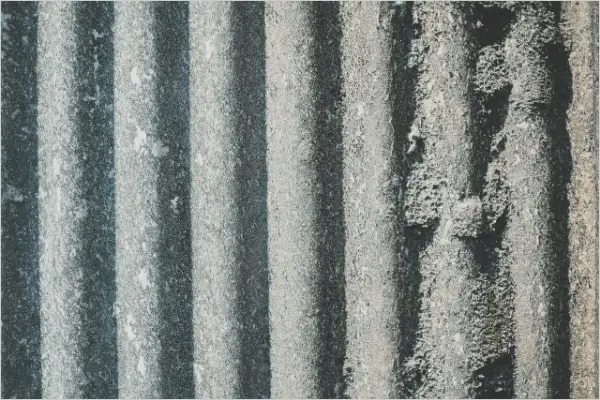 波型スレート部分交換