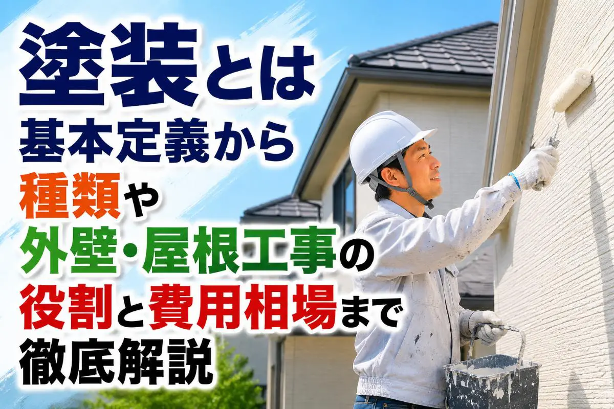 塗装とは基本定義から種類や外壁・屋根工事の役割と費用相場まで徹底 